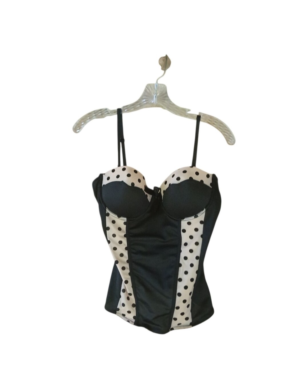 Black Fuschia Black & Nude Push-Up Corset Size XL